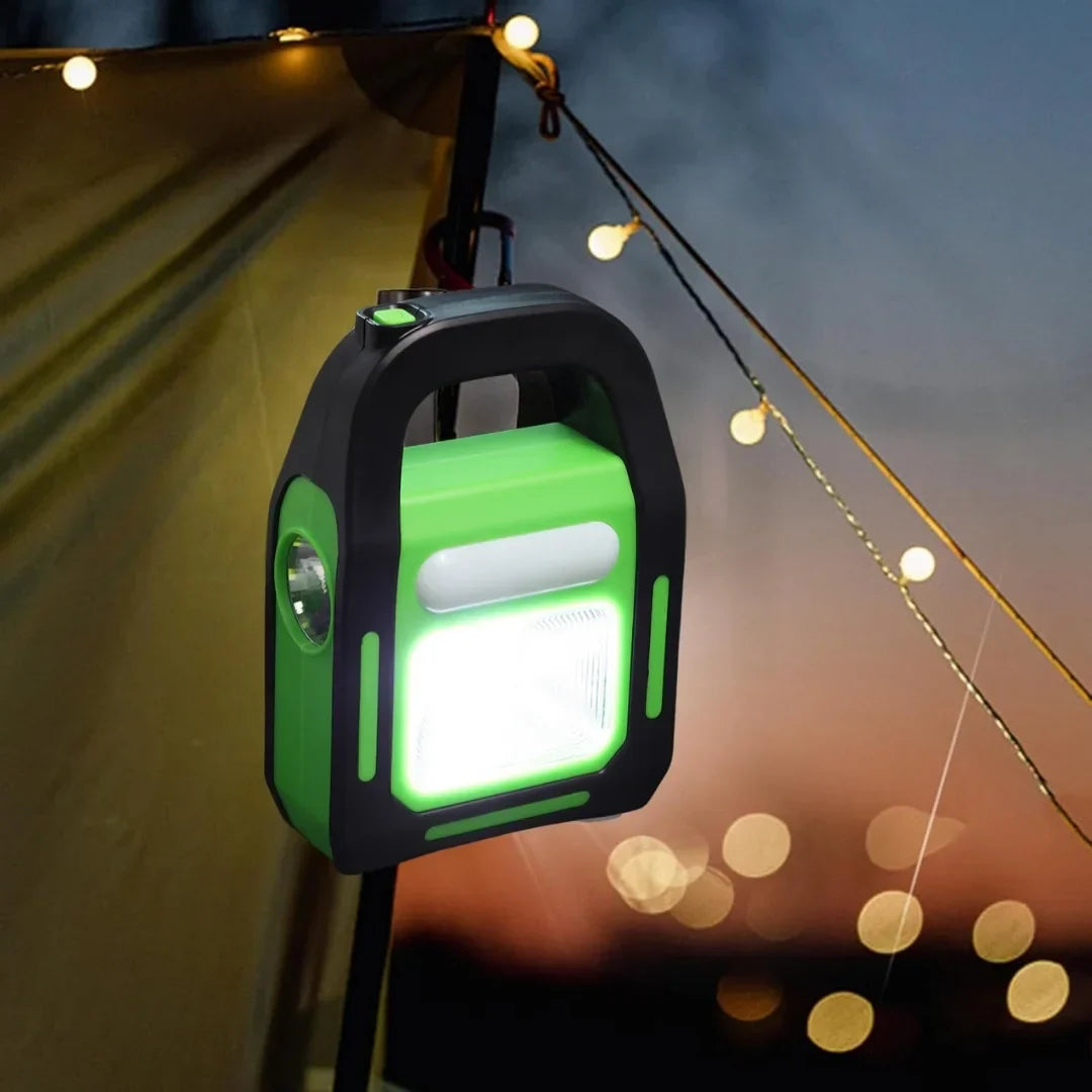 Hurry Bolt Emergency Light Three Light Source Work Light Rechargeable, Solar Charging, USB Charging